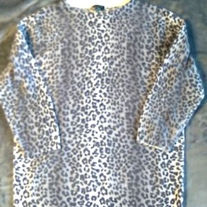 Vintage Talbots Cashmere Sweater  Womens 90s Cheetah Pring